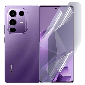 Плёнка гидрогелевая для Infinix Note 50 Pro (X6855) МАТОВАЯ противоударная на инфиникс нот 50 про (x6855) прозрачная