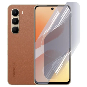 Антишпион приватная плёнка гидрогелевая для Infinix Hot 60i противоударная на инфиникс хот 60i прозрачная