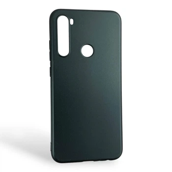 Чехол для Xiaomi Redmi Note 8 черный матовый TPU (тонкий, матовый)