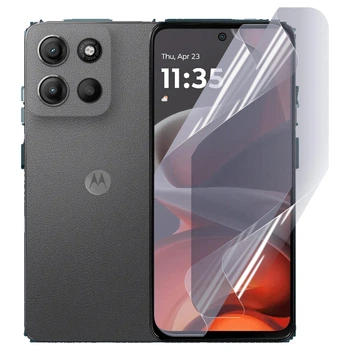 Антишпион приватная плёнка гидрогелевая для Motorola G15 противоударная на моторола джи 15 прозрачная