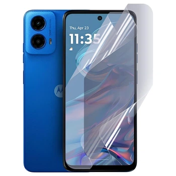 Антишпион приватная плёнка гидрогелевая для Motorola G45 противоударная на моторола джи 45 прозрачная