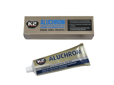 Паста полироль хром деталей К2 Aluchrom 120 гр (57083)