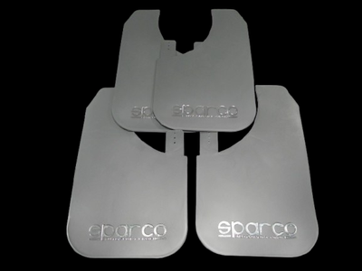 Брызговики SPARCO 430 х 265 мм, универсальные, серые, к-кт 4шт, мягкий капрон (35209)
