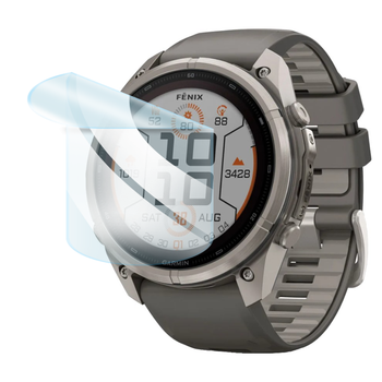 Защитная полиуретановая пленка GP Medium Armor на Garmin Fenix 9 Pro Solar 51mm на экран (глянцевая)