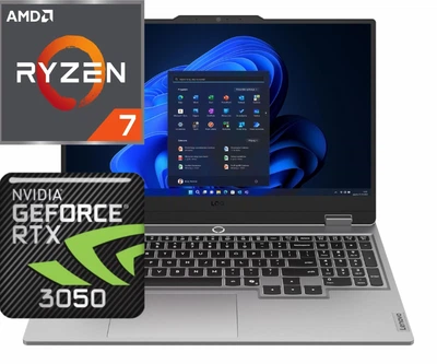 Ноутбук (2026) для геймінгу Lenovo LOQ 15 Ryzen 7-7445HS/ 32GB / 1ТB/ Win11x Licensed/ RTX3050 / 15,6" 144Hz