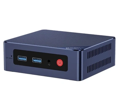 Неттоп Beelink MINI S13, Navy Blue, N150 (4x3.6 GHz, 6 Вт), 16Gb DDR4 3200 MHz SO-DIMM, 500Gb SSD NVMe, 1x2.5' SATA, Graphics, WiFi 6, Bluetooth 5.2, GLan, 4xUSB 3.2, 2xHDMI, Windows 11 Pro, кріплення VESA у комплекті