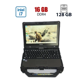 Захищений нетбук Б-клас Getac 2 in1 V110 G3 / 11.6" (1920x1080) IPS / Intel Core i7-6500U (2 (4) ядер по 2.50 - 3.1 GHz) / 16 GB DDR4 / 128 GB SSD / Intel HD Graphics 520 / WebCam б/в