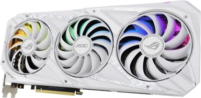 Відеокарта GeForce RTX 3090 24GB Asus ROG Strix OC White (ROG-STRIX-RTX3090-O24G-WHITE) Б/В