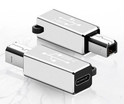Переходник USB-C ( TYPE-C мама)/USB Type B папа (принтера/сканера) для ноутбуків, планшета MacBook Pro/Air Адаптер Серый
