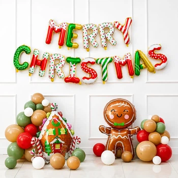 Фотозона З Повітряних Кульок Merry Christmas Мікс (42 кульки) Різдво