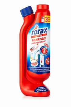 RORAX Гранулы для прочистки сливных труб, 600 г