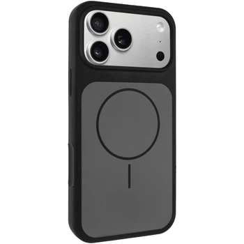 Чохол Silk Duo Color (AA) NO LOGO with Magnetic Fit для Apple iPhone 18 Pro (Black) Epik (260406)