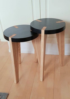 Набор дизайнерских табуретов-приставных столиков Contrast Joint Stools