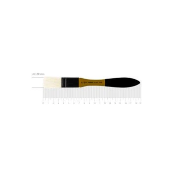 Кисточка для рисования Rosa Щетина флейц, AMBER 2306, №20 (4823098533542)
