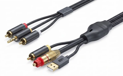 Цифро-аналоговый аудиоконвертер Jinghua Z239H оптический и коаксиальный SPDIF на RCA 3 м