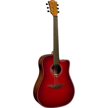 Электроакустическая гитара Lag Special Edition T-RED-DCE Red Burst (34242)