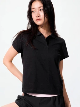Поло жіноче Uniqlo 525125254 XL Чорне (1161940153)