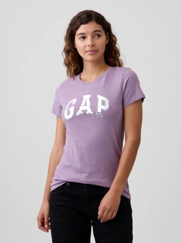 Футболка бавовняна жіноча GAP 778343917 XL Бузкова (1161897438)