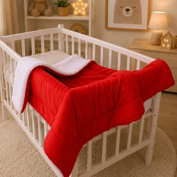 Плед детский MirSon №075 Teddy Flannel 009 Red 150х220 см (2200013894117)