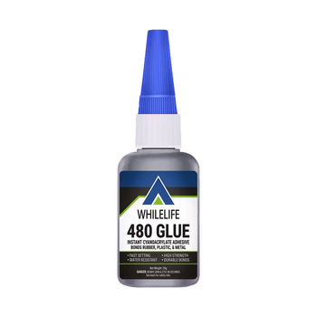 Промисловий ціанакрилатний клей-герметик Whilelife 480 Glue (20 г) для авто: пластик, метал, дверні панелі, стеля