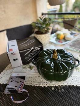 Каструля чавунна Staub Pumpkin 24 см 3,45 л, зелена