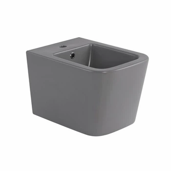 Биде подвесное Qtap Tern 520x350x330 мм, Stone grey QT17551303GSG