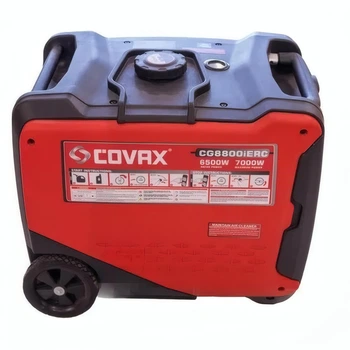 Бензогенератор инверторный COVAX CG8800iERC, 6.5/7.0 кВт, электростартер + АТС, бак 10 л, чистая синусоида, шумоизоляция, 45 кг