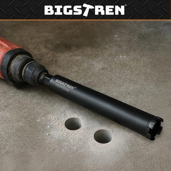 Алмазное сверло коронка Bigstren 1 1/4 UNC (63×450 мм) — Алмазная коронка для бурения бетона, железобетона, камня