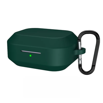 Чехол-накладка DK для Realme Buds Air 8 | Silicone Candy Friendly с карабином (green)