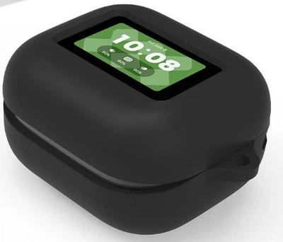 Чехол-накладка DK для JBL Live Buds 4 | Silicone Candy Friendly с карабином (black)