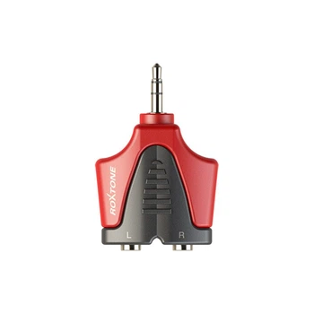 Переходник Roxtone RP-AN-365 3.5mm jack stereo male (папа) - 2x3.5mm jack mono female (мама)