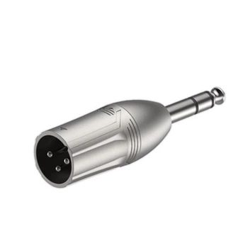Переходник Roxtone RA-3X-MJM 6.3mm Jack male stereo - XLR male (папа)