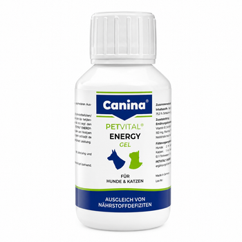 Canina Petvital Energy Gel — енергетичний вітамінно-поживний гель для собак і котів при підвищених навантаженнях та дефіциті поживних речовин