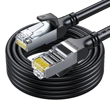 Патч-корд Shengwei Cat 6 экранированный 1 Гбит/с 50 м Черный (LC-14500G)