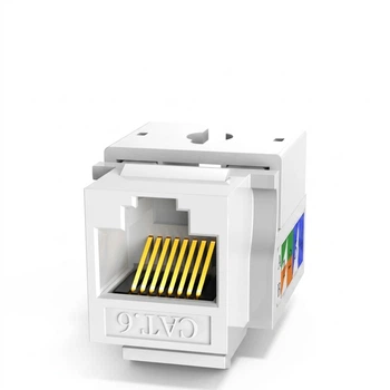 Модуль Ugreen RJ-45 Cat 6 пряме подключения 5 шт. Бежевый (80179)