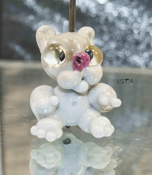 Набор стеклянных бусин 24мм . 14мм отв:2мм №6196 ISTA Lampwork