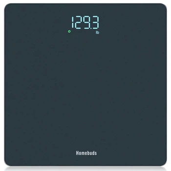 Весы напольные электронные Homebuds Precision 182 кг Blue (LED-дисплей, закаленное стекло)