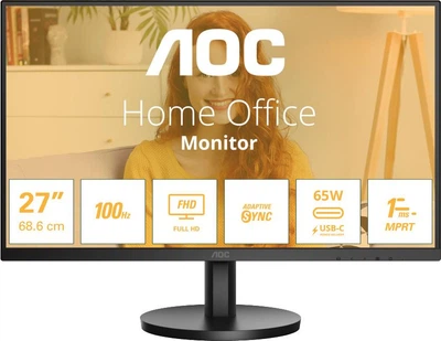 Монитор 27" AOC 27B3CA2 (27B3CA2) 1920x1080 (FullHD) IPS 100 Hz