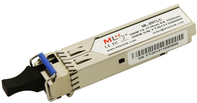 Модуль MlaxLink оптический одноволоконный ML-09TLC SFP-WDM-20 км-1310/1550 нм-155 Мб/с, LC(ML-09TLC)