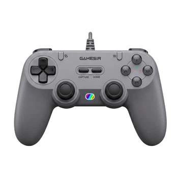 Проводной геймпад GameSir Linghu PC/Nintendo Switch/Nintendo Switch 2/Android Retro Grey