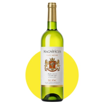 Вино Магнификус Бланк Сек/Magnificus Blank Sec белое сухое, 0,75 л, 11%