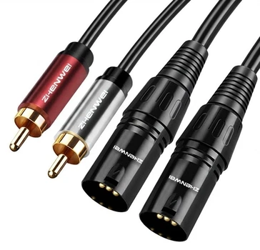 Аудіокабель ZHENWEI ZW-YPX220 RCA - XLR, 10 м