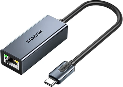 Сетевой адаптер SAMZHE HWK01 / USB Type-C / Gigabit Ethernet / Gold
