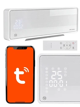 Настінний керамічний тепловентилятор повітряна завіса Maltec PT5800W-WH WiFi 2000 Вт c дисплейом і пультом