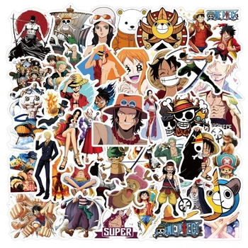 Набір №2 вінілових наклейок "Ван-Піс" (One Piece) - 50 шт