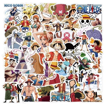 Набір №1 вінілових наклейок "Ван-Піс" (One Piece) - 50 шт