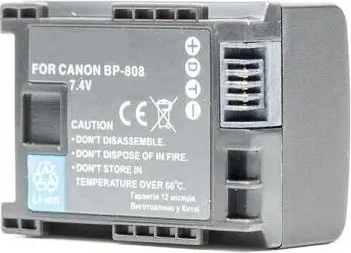 Akumulator PowerPlant do Canon BP-808 Chip (DV00DV1260)