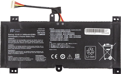 Акумулятор PowerPlant для ноутбуків ASUS Rog Strix GL504G (C41N1731) 15.4V 3400mAh (NB431786)
