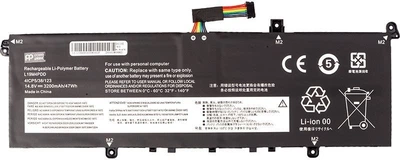 Акумулятор PowerPlant для ноутбуків Lenovo ThinkBook 13s ITL (L19M4PDD) 14.8V 3200mAh (NB482498)