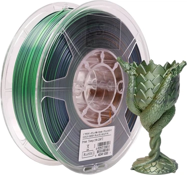 Filament eSUN ePLA-Silk Mystic Filament do drukarek 3D 1 kg 1.75 mm złoto|zielony|czarny (S-MYSTIC175GGB1)